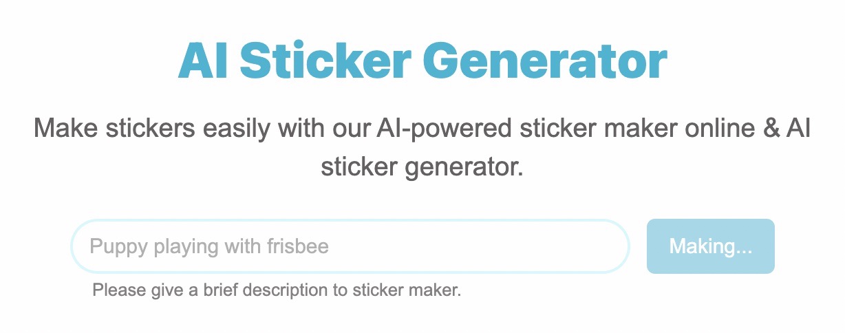 Generating Sticker