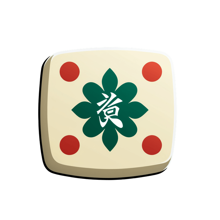 A mahjong tile