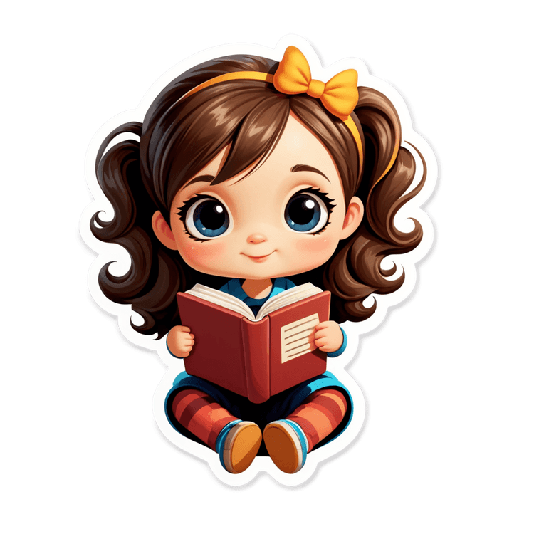 cute little bookworm