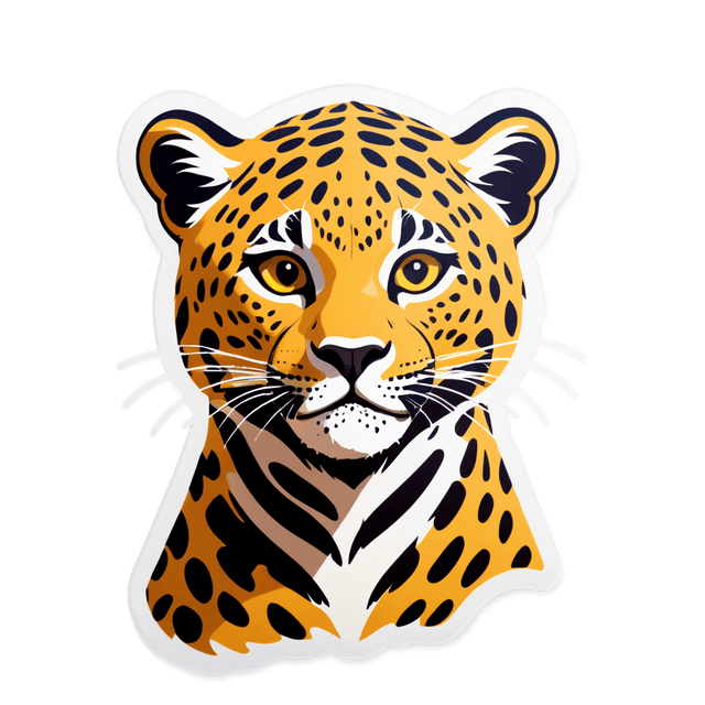 leopard sticker