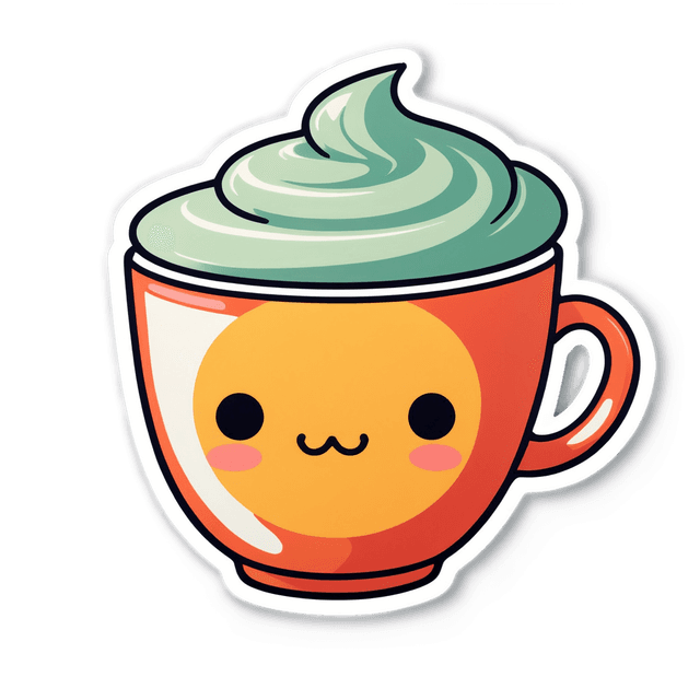 cute tea cup  sticker